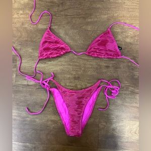 TRIANGL Vinca Notri (pink textured bikini)